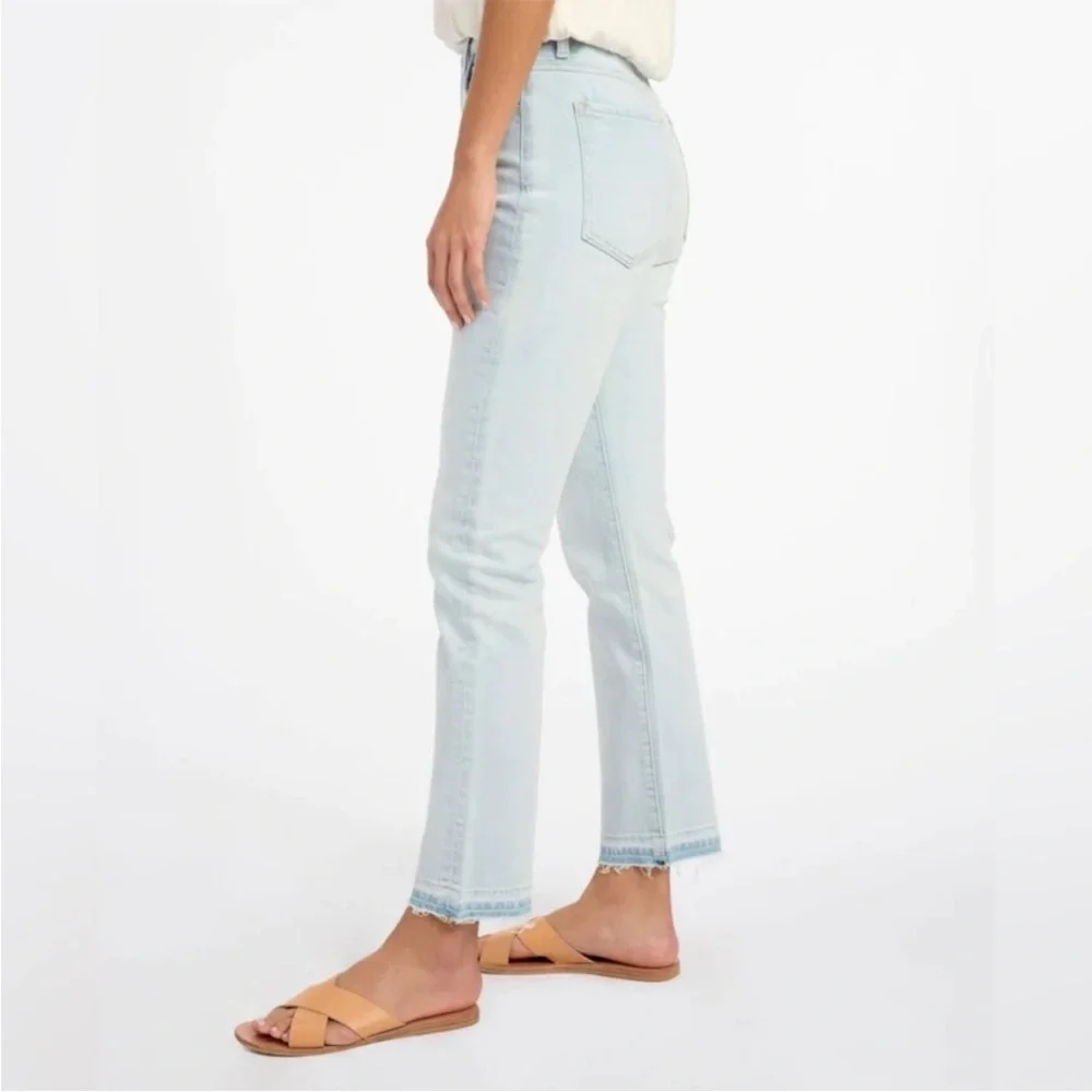 Splendid 29 Jeans Easy Slim Release Hem Crop Jean light wash NWT - Picture 3 of 11